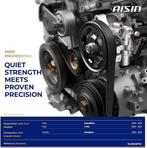 AISIN AFTERMARKET PSPFD-00030 Power Steering Pump - Compatible with Ford F-150 2009-2010, Expedition 2010, Lincoln Navigator 2010 - V8 4.6L 5.4L in Saudi Arabia