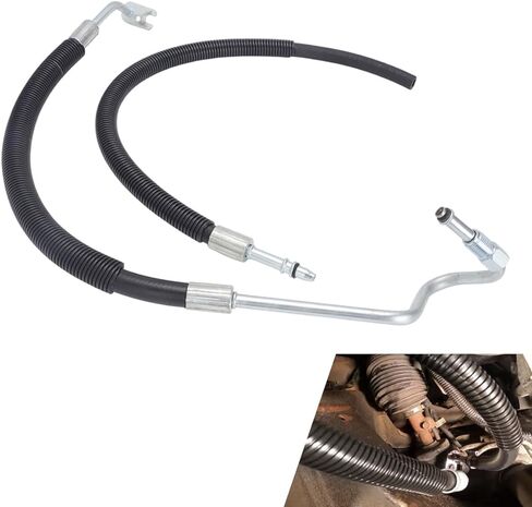 Power Steering Pressure & Return Hoses for Cadillac Escalade 2007-2011|for Chevrolet Avalanche 2007-2012|for GMC Sierra 1500 2007-2012|for GMC Yukon 2007-2011 - Replaces 3402221 3402322, H80617 in Kuwait