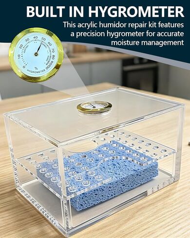 TCG Acrylic Humidor Repair Kit Protect Fix Bent Cards Flatten Lifted Edges Accessories Trading Card Restoration Tool for Trading Card Care Kit Restoration - Improve Card Grading in Saudi Arabia