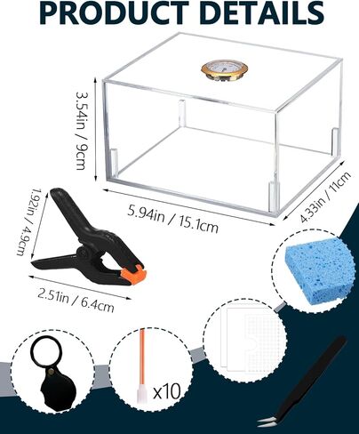 TCG Acrylic Humidor Repair Kit Protect Fix Bent Cards Flatten Lifted Edges Accessories Trading Card Restoration Tool for Trading Card Care Kit Restoration - Improve Card Grading in Saudi Arabia