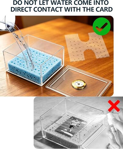 TCG Acrylic Humidor Repair Kit Protect Fix Bent Cards Flatten Lifted Edges Accessories Trading Card Restoration Tool for Trading Card Care Kit Restoration - Improve Card Grading in Saudi Arabia