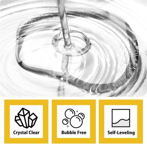 Epoxy Resin 64 oz for Arts, Crafts, Casting Coating - Crystal Clear, Self-Leveling, Non-Toxic, No BPA (32 oz Resin + 32 oz Hardener) (1.88L) in Saudi Arabia