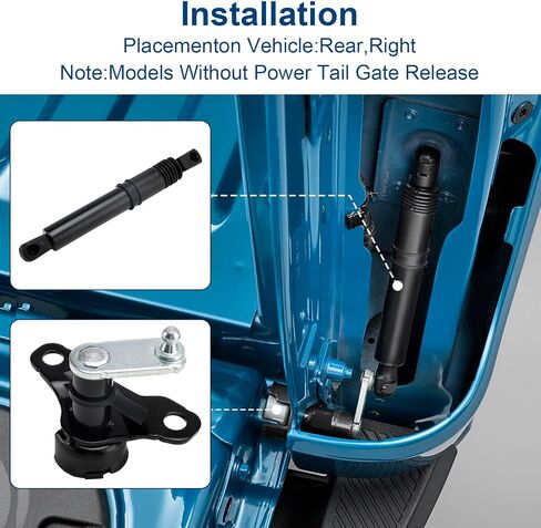 طقم مثبط الباب الخلفي Topteng ML3Z-5D008-C لسيارة Ford F150 (2021-2025)، لا مزيد من الضربات العنيفة، سهل التركيب، استبدال OEM in Kuwait