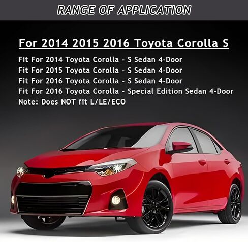 استبدال طقم مصد الجسم الأمامي لـ 2014 2015 2016 Toyota Corolla S المصد الأمامي العلوي والسفلي للشبكة Assy + ضوء الضباب مع أغطية الحافة 7 قطع من الملحقات in Kuwait