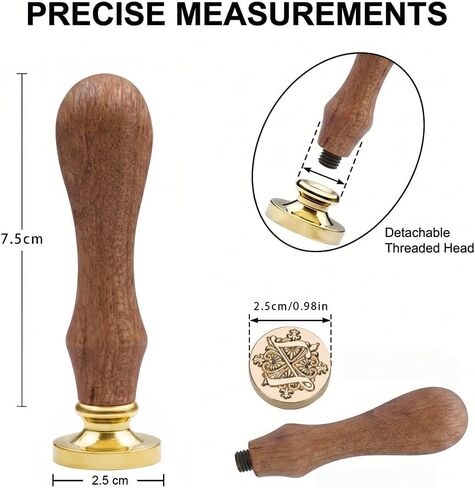 Initial Alphabet Wax Seal Stamp Z, Vintage Wax Seal Stamp Letter with Removable Brass Head and Wooden Handle, Classic Retro Sealing Wax Stamp for Wedding Invitations, Greeting Cards in Saudi Arabia