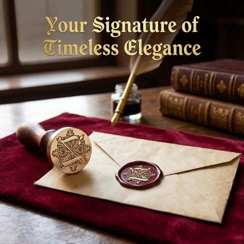 Initial Alphabet Wax Seal Stamp Z, Vintage Wax Seal Stamp Letter with Removable Brass Head and Wooden Handle, Classic Retro Sealing Wax Stamp for Wedding Invitations, Greeting Cards in Saudi Arabia