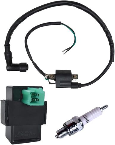 Ignition Coil CDI Box NGK C7HSA Spark Plug Kit for 50cc–125cc ATV Go Kart Dirt Pit Bike Quad Scooter | 12V Coil + 5-Pin CDI + NGK Plug in Saudi Arabia