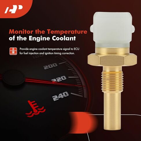 مستشعر درجة حرارة سائل تبريد المحرك A-Premium [2 دبابيس] متوافق مع فولكس فاجن جيتا، باسات، جولف، فوكس، كوانتوم، شيروكو وأودي A4، A6، 80، 90، 100، 4000، 100 80 90 A4 A6 كواترو، كابريوليه، كوبيه in Kuwait