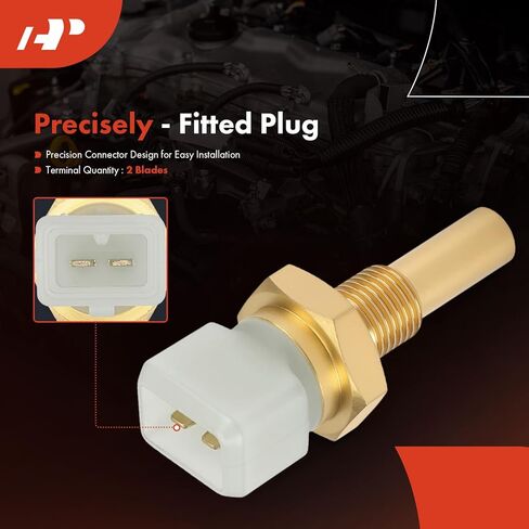 مستشعر درجة حرارة سائل تبريد المحرك A-Premium [2 دبابيس] متوافق مع فولكس فاجن جيتا، باسات، جولف، فوكس، كوانتوم، شيروكو وأودي A4، A6، 80، 90، 100، 4000، 100 80 90 A4 A6 كواترو، كابريوليه، كوبيه in Kuwait