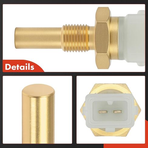 مستشعر درجة حرارة سائل تبريد المحرك A-Premium [2 دبابيس] متوافق مع فولكس فاجن جيتا، باسات، جولف، فوكس، كوانتوم، شيروكو وأودي A4، A6، 80، 90، 100، 4000، 100 80 90 A4 A6 كواترو، كابريوليه، كوبيه in Kuwait