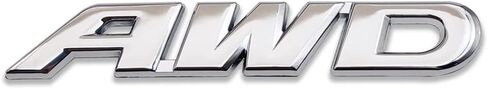 Generic 3D Metal AWD Logo Emblem All-Wheel Drive Trunk Lid Badge Off Road Sticker 4X4 Sport Decal Car Trunk Replacement for Universal Vehicle (Rear,Chrome) in Kuwait