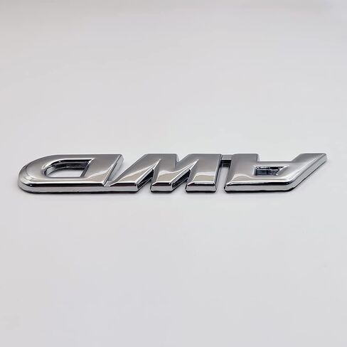 Generic 3D Metal AWD Logo Emblem All-Wheel Drive Trunk Lid Badge Off Road Sticker 4X4 Sport Decal Car Trunk Replacement for Universal Vehicle (Rear,Chrome) in Kuwait