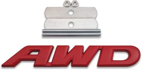 Generic 3D Metal AWD Logo Emblem All-Wheel Drive Trunk Lid Badge Off Road Sticker 4X4 Sport Decal Car Trunk Replacement for Universal Vehicle (Rear,Chrome) in Kuwait