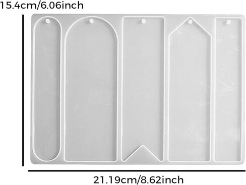 Resin Mold, Resin Molds Silicone with Tassels Bulk, Bookmark Making Kit Bookmark Resin Mold for DIY Tassel Bookmark Decoration in Kuwait