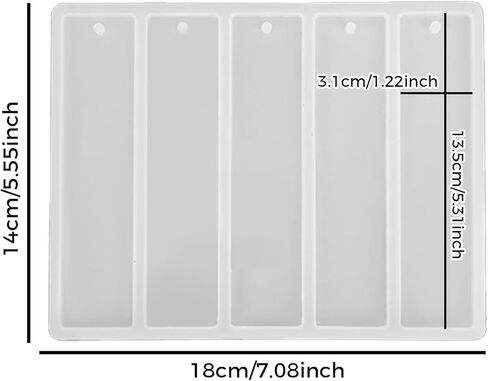 Resin Mold, Resin Molds Silicone with Tassels Bulk, Bookmark Making Kit Bookmark Resin Mold for DIY Tassel Bookmark Decoration in Kuwait