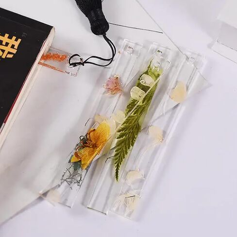 Resin Mold, Resin Molds Silicone with Tassels Bulk, Bookmark Making Kit Bookmark Resin Mold for DIY Tassel Bookmark Decoration in Kuwait