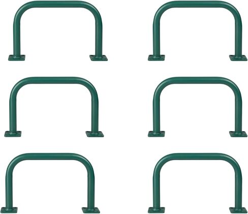 Barcaloo 12x8 Outdoor Indoor Monkey Bars for Backyard- Set of 6, Black U Shaped Metal Monkey Bar Set for Swing Set, Ceiling Mounted & Playground Ladder - Playset Kit Includes Hardware for Mounting in Saudi Arabia