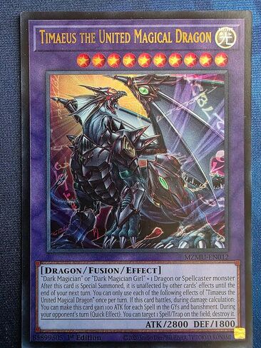 Timaeus The United Magical Dragon - MZMU-EN012 - Ultra Rare - Maze of Muertos in Kuwait