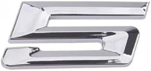 Precision-Cut X Models 30i & 50i Trunk Emblems - Gloss Black/Mirror Chrome | No Residue Tape | Weatherproof ABS | 2000-2026 Replacement for Original Renovation (50i, Black) in Kuwait