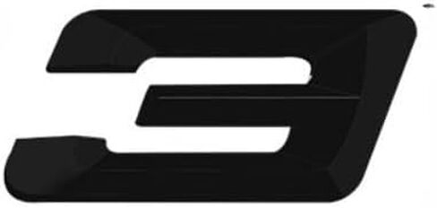 Precision-Cut X Models 30i & 50i Trunk Emblems - Gloss Black/Mirror Chrome | No Residue Tape | Weatherproof ABS | 2000-2026 Replacement for Original Renovation (50i, Black) in Kuwait