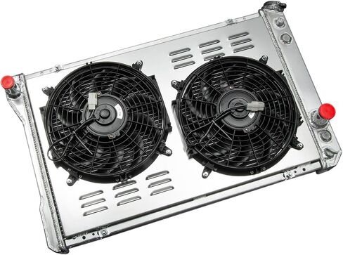 3 Row Aluminum Radiator & Fan Shroud Kit Compatible with 1982-1992 Chevrolet Camaro 2.5L L4 3.1L V6 5.0L 5.7L V8 Radiator with fans for 1982-1992 Pontiac Firebird 2.5L L4#DPI951 in Kuwait