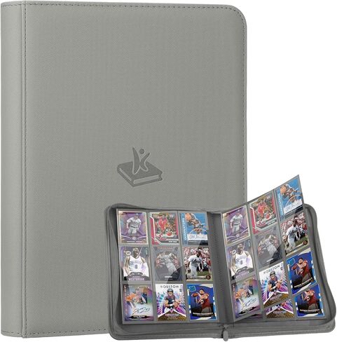 Trading Card Binder 9 Pocket, 360 Pockets Double-Sided Card Album, Premium PU Leather Zipper Card Holder for MTG, TCG, Sports & Game Cards, Must-Have for Collectors（Pink） in Saudi Arabia