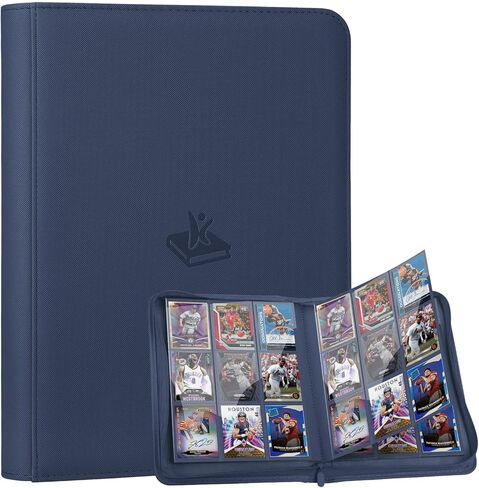Trading Card Binder 9 Pocket, 360 Pockets Double-Sided Card Album, Premium PU Leather Zipper Card Holder for MTG, TCG, Sports & Game Cards, Must-Have for Collectors（Pink） in Saudi Arabia