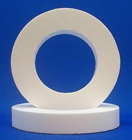 2 PC Set EPS Styrofoam Wreaths 10" or 12" x 2" (12") in Saudi Arabia