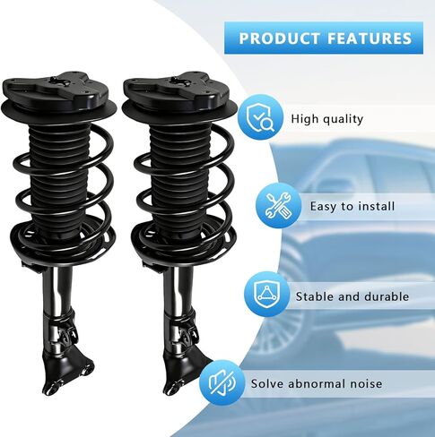 Front Struts Shocks, 1333049 Complete Strut Assembly Fit for 2008-2014 Mercedes-Benz W204 C230 C250 C300 C350 RWD 2 Pack in Saudi Arabia