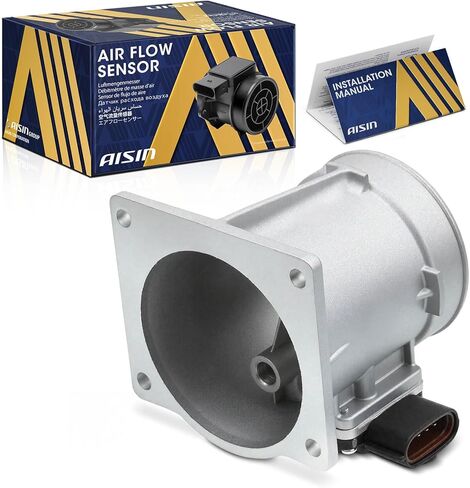 AISIN AFTERMARKET MAFFD-00086 مستشعر تدفق الهواء الشامل (MAF) مع غطاء - متوافق مع Ford F-150 1994-1997، F-250 1992-1997، F-350 1995-1997، Bronco 1994-1996 in Kuwait