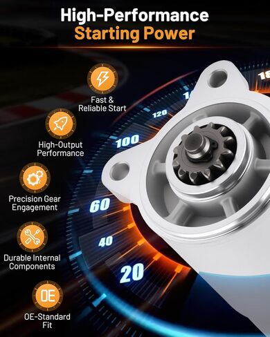 Starter Motor 6646N Fit for Ford Excursion, Expedition, F-Series Pickups, F450 F550 Super-Duty, Mustang, for Lincoln Navigator Automotive Replacement Engine Starters F81U11000AA 6646 in Kuwait