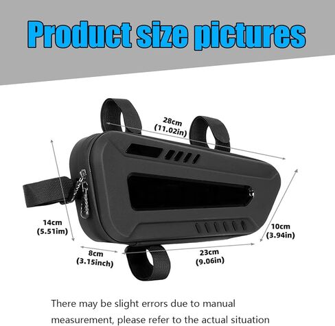 For GSX-8T GSX-8TT GSX-8R GSX-8S Motorcycle saddle bag waterproof triangle frame bag hard shell side hanging bag seat tube accessories storage bag (GSX-8S) in Saudi Arabia