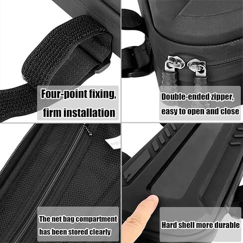 For GSX-8T GSX-8TT GSX-8R GSX-8S Motorcycle saddle bag waterproof triangle frame bag hard shell side hanging bag seat tube accessories storage bag (GSX-8S) in Saudi Arabia
