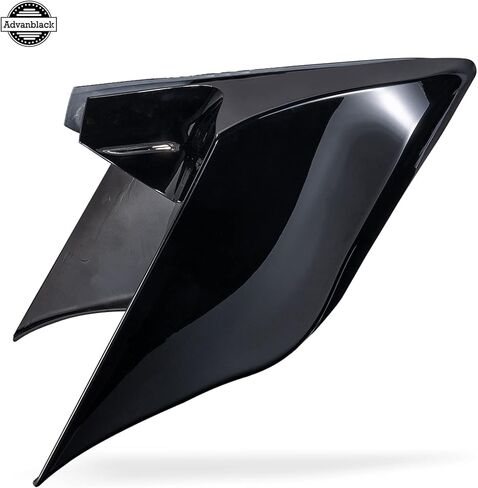 أغطية جانبية ممتدة مقاس 4.5 بوصة من Advanblack تناسب 2009 2010 2011 2012 2013 Harley Touring Street Glide Road Glide (أسود زاهي، زوج واحد) in Kuwait