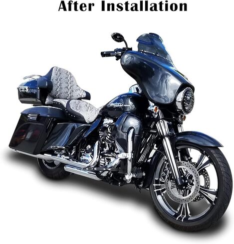 أغطية جانبية ممتدة مقاس 4.5 بوصة من Advanblack تناسب 2009 2010 2011 2012 2013 Harley Touring Street Glide Road Glide (أسود زاهي، زوج واحد) in Kuwait