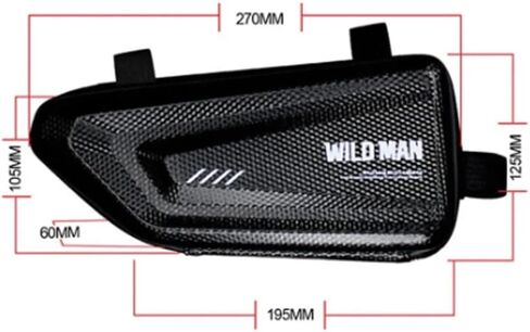 لـ Ninja 400 650 300 250 250R Ninja H2R ZH2 ZX10R ZX6R دراجة نارية تعديل حقيبة جانبية مقاومة للماء مثلث حقيبة جانبية حقيبة قشرة صلبة (أسود) in Kuwait