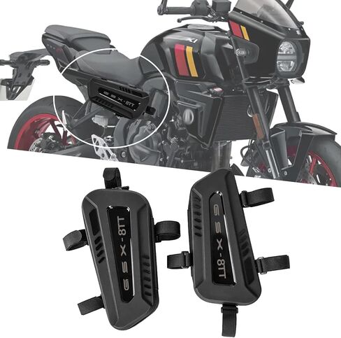 For GSX-8T GSX-8TT GSX-8R GSX-8S Motorcycle saddle bag waterproof triangle frame bag hard shell side hanging bag seat tube accessories storage bag (GSX-8S) in Saudi Arabia