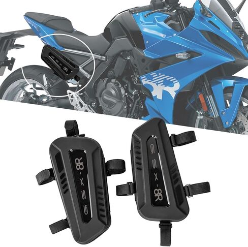 For GSX-8T GSX-8TT GSX-8R GSX-8S Motorcycle saddle bag waterproof triangle frame bag hard shell side hanging bag seat tube accessories storage bag (GSX-8S) in Saudi Arabia