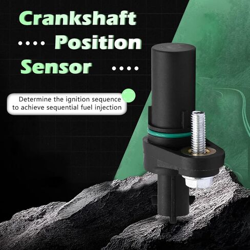 Engine Crank Crankshaft Position Sensor V6 2.8L Compatible with Chevrolet for Buick Cts Vectra Allure Lacrosse Rendezvous SRX STS 04 05 06 07 08 09 10 Replaces 12566848 12582652 2131632 CSS1501 PC501 in Kuwait