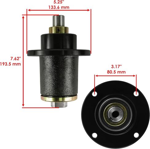 Caltric 72in Deck Spindle and Pulley Compatible with Bad Boy Pup 2007 AOS 72in 2007-2008/037-6015-00 037-6015-50 033-7203-00 Qty 3 in Saudi Arabia