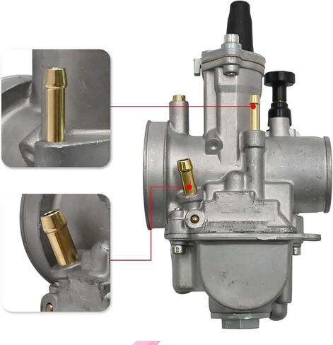Priprilod Carburator ومجموعة أحذية السحب مع حامل مشعب السحب متوافق مع Kawasaki KX85 KX100 2001-2021 متوافق مع مجموعة المكربن ​​للدراجات النارية KX85/100 in Kuwait