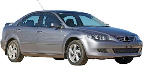 FREEMOTOR802 أشرطة على النوافذ واقيات المطر، تناسب 2003-2008 مازدا 6 سيدان، طراز موغن أكريليك ملون بالدخان 4 قطع منحرف الرياح للنافذة الجانبية أقنعة تهوية in Kuwait