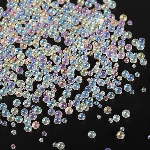 Acrylic Micro Beads 0.5-3mm -40000 Pcs- Premium Seed Beads for Resin Art, Nail Art, Jewelry Making, DIY Crafts, Model Building, Vase Filler & Decorative Scatter (White) in Saudi Arabia