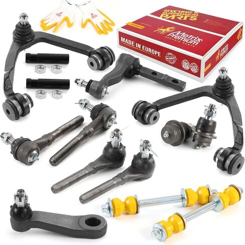 Made in Europe - Metrix Premium 14 Pieces Front Suspension Kit Fits Ford Expedition, Ford F-150, Ford F-150 Heritage, Ford F-250, Lincoln Navigator - 4WD Only in Saudi Arabia