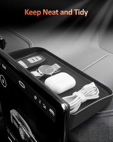 CDEFG for 2023-2025 2026 Ford Mustang Mach E Dashboard Organizer Tray - Behind 15.5 Inch Screen Dash Storage Tray Mache Accessories in Kuwait