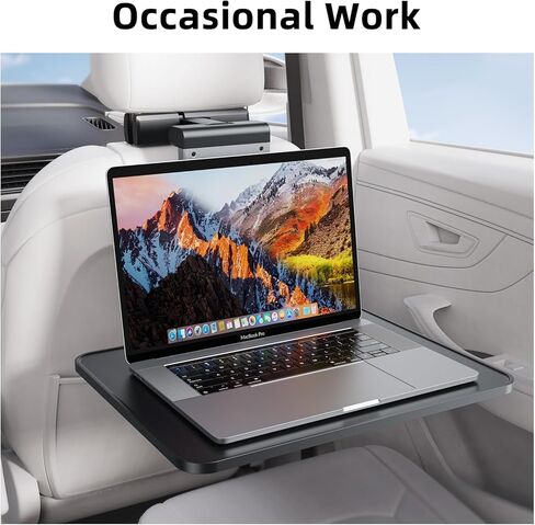 Versatile Car Mount Table Board for Backseat Headrests，Built-in Magnetic Phone/Laptop/iPad Mount，a Cup Holder and a Foldable Table Board， for in-car Work，Dining and Entertainment (PB-201) in Saudi Arabia