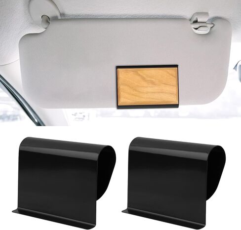 Car Air Freshener Visor Clip Compatible with Drift Car Air Freshener, Vehicle Sun Visor Metal Clip, Cli-p Holder Auto Accessories for Cabin, Truck & SUV, Freshener not include(COLOR:Black) in Saudi Arabia