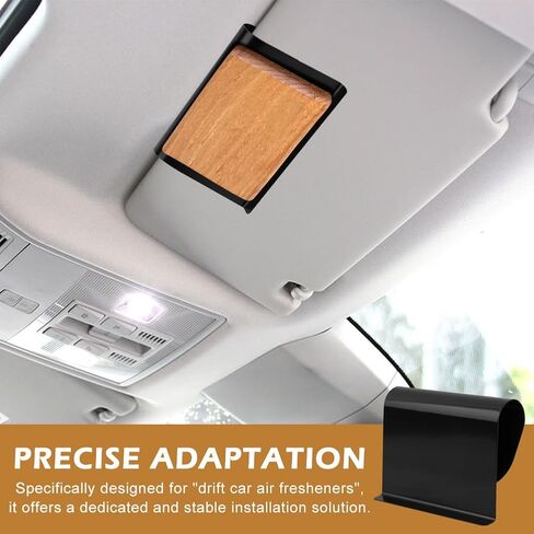 Car Air Freshener Visor Clip Compatible with Drift Car Air Freshener, Vehicle Sun Visor Metal Clip, Cli-p Holder Auto Accessories for Cabin, Truck & SUV, Freshener not include(COLOR:Black) in Saudi Arabia