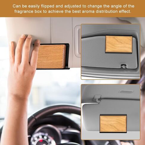 Car Air Freshener Visor Clip Compatible with Drift Car Air Freshener, Vehicle Sun Visor Metal Clip, Cli-p Holder Auto Accessories for Cabin, Truck & SUV, Freshener not include(COLOR:Black) in Saudi Arabia