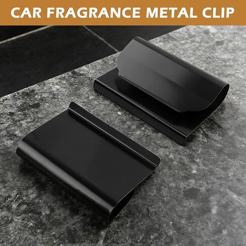 Car Air Freshener Visor Clip Compatible with Drift Car Air Freshener, Vehicle Sun Visor Metal Clip, Cli-p Holder Auto Accessories for Cabin, Truck & SUV, Freshener not include(COLOR:Black) in Saudi Arabia